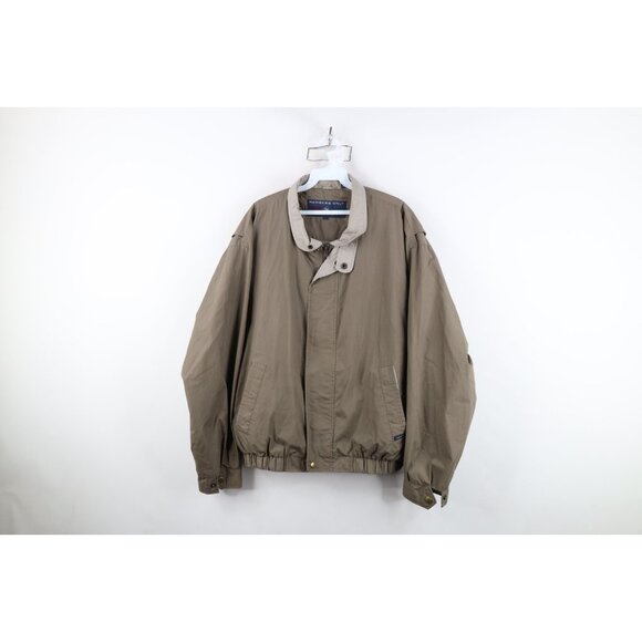 Vintage 90s Members Only Mens Large Faded Full Zip Windbreaker Bomber Jacket - Picture 1 of 16